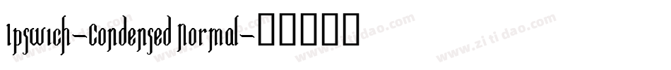 Ipswich-Condensed Normal字体转换